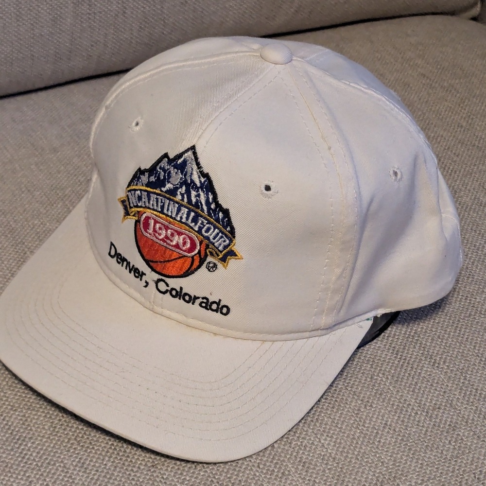 Vintage 1990 NCAA Final Four Denver CA Sports Specialties‎ Snapback Hat White